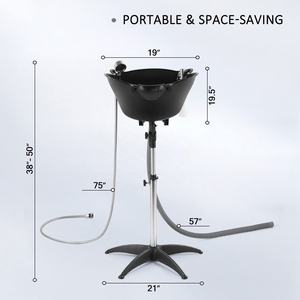 <span class=keywords><strong>Lavabo</strong></span> de lavage des <span class=keywords><strong>cheveux</strong></span> Salon de beauté Salon de coiffure Bassin de rinçage réglable Ménage <span class=keywords><strong>Lavabo</strong></span> portable multifonctionnel sur pied - Product Image 4