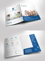 Impresión de Folletos Trípticos Personalizados para Empresas, Transformación Digital, Carpeta con Perfil de la Empresa, Folleto de Marketing Corporativo