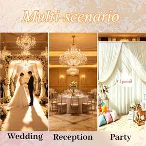 Wedding S-Curved Wave Drapes <strong>Backdrop</strong> Stand Irregular Metal <strong>Frame</strong> for Outdoor Lawn Wedding Stage Background Decor - Product Image 6