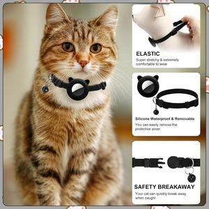 2 Pack Cat Collar With Breakaway Buckle And <b>Bell</b> Adjustable Nylon For <b>Small</b> Cats Black - Product Image 6