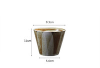 Mug en grès conique MSH 220 ml (7,5 oz) avec logo personnalisé, tasse en céramique sans anse pour l'hôtellerie professionnelle mondiale