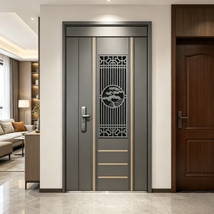 Porte d'entrée coupe-feu en acier inoxydable sur mesure, résistante à l'eau et à la rouille, pour appartement résidentiel - Product Image 2