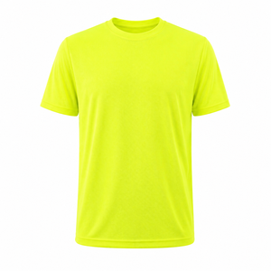 T-<span class=keywords><strong>shirt</strong></span> respirant en maille œil-de-perdrix à séchage rapide, orange, <span class=keywords><strong>pour</strong></span> hommes et femmes, streetwear, vêtements de sport décontractés, hauts de performance - Product Image 3