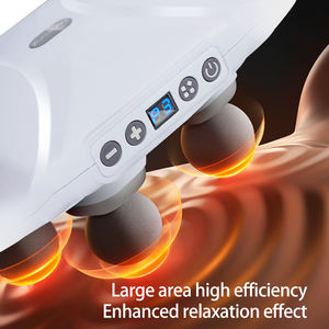 Pistola de masaje de percusión portátil mejorada con 4 cabezales y 5 velocidades para el alivio muscular de tejido profundo en el gimnasio Pistola de masaje corporal en casa - Product Image 2