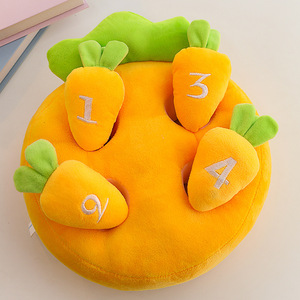 Usine Creative Carotte Tirant Jouet En Peluche Enfants Carotte Poupée Éducation Précoce <span class=keywords><strong>Puzzle</strong></span> Poupée Oreiller Cadeau D'anniversaire Oem - Product Image 2