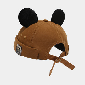 Casquettes sans visière personnalisées avec logo pour femmes, chapeaux à oreilles de chat, casquettes Docker mignonnes, bonnets rétro à revers, casquettes de marin, casquettes de propriétaire de maison pour le quotidien - Product Image 4