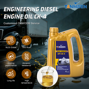 Huile moteur diesel TANMSEN Engineering <span class=keywords><strong>CK</strong></span>-4, lubrifiant industriel certifié Guangdong, indice de viscosité <span class=keywords><strong>135</strong></span>, SAE 10W40 - Product Image 1