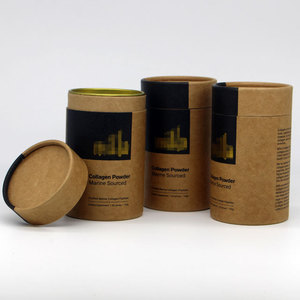 Ống Lõi Giấy Trà Thảo Dược Rỗng Hộp Hỗn Hợp Thảo Mộc Hộp Đựng Ống Xi Lanh Kraft Có Nắp Kim Loại Cửa Sổ - Product Image 5