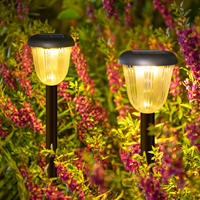 Nouvelles lampes solaires transfrontalières pour pelouse, étanches IP65, lampadaires LED d'extérieur pour cour, jardin, maison