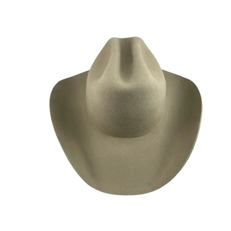 100% ऑस्ट्रेलियाई ऊन फेल्ट टोपी के साथ थोक नई डिजाइनर पश्चिमी काउबॉय टोपी