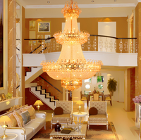 JYLIGHTING Lustre et Suspension LED Modernes Personnalisés en Cristal pour Hôtels et Villas, Idéaux pour Mariages, Vente en Gros avec Mode Télécommande