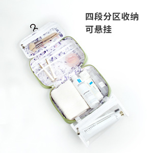 Clean Life Toiletry Bag Large Capacity With Mesh Pockets Waterproof Travel Cosmetic Organizer Hook Type Rectangle Shape - Product Image 4