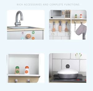 新着工場ベビー木製ビッグ冷蔵庫ふりキッチンセット教育遊びふりおもちゃ子供用 - Product Image 5