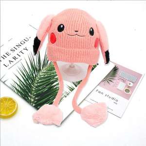 Gorro de Invierno para Niños XUX Kawaii Move Ear Amarillo, Gorro Cálido para Niños de 2 a 10 Años - Product Image 3