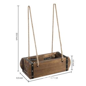 Maceta Colgante Rústica, Colgadores de Pared con Cuerda para Plantas Suculentas, Flores, <span class=keywords><strong>Cactus</strong></span>, Hierbas, Plantas Pequeñas, Jardín de Ventana Interior - Product Image 2