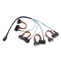 Cable Mini SAS de 26 pines SFF-8088 a 4-SATA SFF-8643 de 29 pines, Fibra Óptica 10G-100G, para Servidor, Material de Nylon, RCD