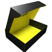 Boîte d'emballage noire jetable portable avec impression personnalisée en gros Logo Design Insert en papier empilable pour bouteilles de parfum