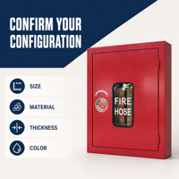 Boîte à Tuyaux d'Incendie à Porte Simple 600x400x180mm Armoire Personnalisée pour Équipement Incendie