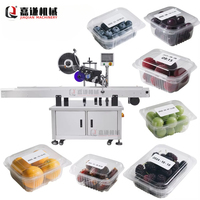 Wegwerp Plastic Doos Top Labelmachine Plat Oppervlak Sticker Plak Applicator Fruit