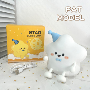 Lámpara Nocturna de Silicona Suave al Tacto, Linda y Recargable, Decoración para Habitación de Bebé, Luz Inteligente con Cambio de Color - Product Image 6