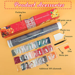 Venta al por mayor 5d diamante pintura paisaje completo Diy diamante bordado decorativo pared arte pintura Original flor marco <span class=keywords><strong>S</strong></span> - Product Image 2