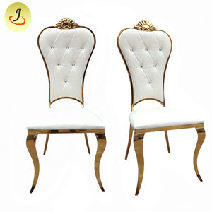 High Quality Modern Metal Stainless Steel Simplistic Design <b>Dining</b> <b>Chair</b> with PU <b>Leather</b> JC-SS42 - Product Image 1