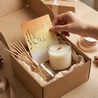 Cartes de remerciement personnalisées pour parfums d'intérieur, cartes à insérer nacrées pour emballage cadeau de bougies aromatiques