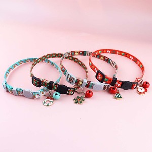 Bonito <span class=keywords><strong>Collar</strong></span> de Gato Rosa y Verde, Decoración de Encaje, Pajarita para Vacaciones, Navidad, Personalizada para Niño y Niña, Gatos Hechos de Poliéster - Product Image 2