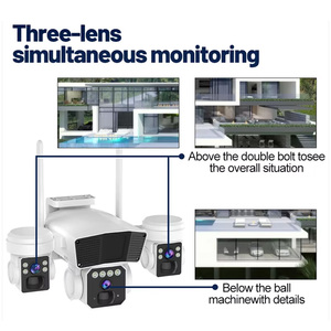 VESAFE Okam Pro 12MP 6k夜视闭路电视无线摄像机电池2路音频4G Ptz <span class=keywords><strong>3</strong></span>镜头太阳能安全系统CMOS传感器 - Product Image 2