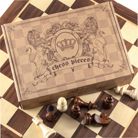Pièces d'échecs en bois uniquement, tournoi Staunton Wood Chessmen avec roi de 3.5 pouces, pions de jeu d'échecs pour jeu d'échecs
