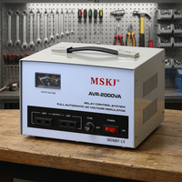 Stabilisateur de tension domestique monophasé AC 20 kVA, 220 V, 50/60 Hz, SVC, affichage LED en cuivre, haute efficacité