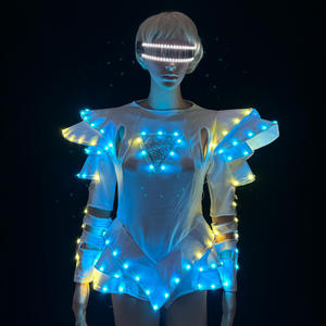 Nouveauté fête brillant Sexy Ballet robe lumière LED <span class=keywords><strong>Tutu</strong></span> jupes alimenté par batterie femmes Performances Bar spectacles de nuit accessoires de déguisement - Product Image 3