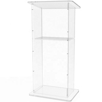 Soporte plegable de acrílico para el habla