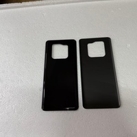 Coque arrière en verre avec cadre miroir et lentille adhésive pour Poco X7 Pro & Redmi Note 14 PRO PLUS