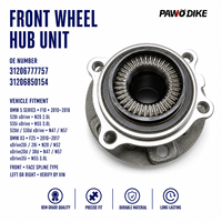 Roulement de moyeu de roue de remplacement OE 31206777757 et 31206850154 pour BMW Série 5 F10 X3 F25, pièces automobiles à cannelures avant