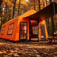 Tente de camping gonflable familiale surdimensionnée, spacieuse, imperméable, pour toutes les saisons, idéale pour les grandes familles et les séjours de camping de plusieurs jours