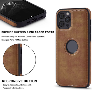 เคสโทรศัพท์ดีไซน์ใหม่ขายดี <span class=keywords><strong>ราคา</strong></span>โรงงาน พร้อมช่องโลโก้ วัสดุหนัง PU สำหรับ iPhone 14 15 16 <span class=keywords><strong>Pro</strong></span> <span class=keywords><strong>Max</strong></span> Mini Plus - Product Image 4