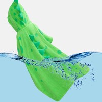Soft Cotton Bath Poncho Towel for Kids Quick-Dry Hooded Baby Towel with Pattern for Newborns Bathroom Use