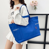Bolsa de Playa Personalizada con Logotipo, Bolsa de Lona de Poliéster con Compartimentos y Bolsillo para Mujer, Venta al Por Mayor