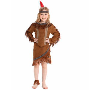 Disfraz de Jefe Indio para Halloween, Traje Tribal para Niños, Atuendo Salvaje Infantil, Disfraz Nativo para Representaciones Escénicas, Cosplay, Fiesta de Disfraces - Product Image 5