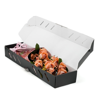 Caja de Embalaje Floral Personalizada para Festivales, Embalaje de Papel con Diseño Personalizado para Regalos de Ramo de Flores para el Día de San Valentín o el Día de la Madre