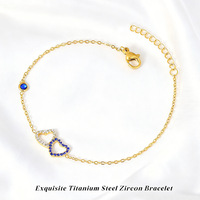 Bracelet Cœur Entrelacé Entièrement Pavé de Zircons, Bijou Tendance pour Femme, Accessoire de Mode Quotidien pour Femme, Vente en Gros