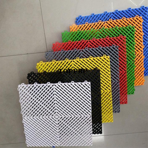 Heavy Duty Car Wash Shop Drain Grating <b>Plastic</b> Interlocking Floor Mat Garage Floor <b>Tiles</b> - Product Image 3