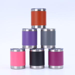 Logo personnalisé gobelet à revêtement en poudre 10oz Lowball tasse de voyage isolée sous vide à double paroi en acier inoxydable gobelet à café classique - Product Image 4