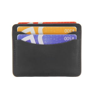 <span class=keywords><strong>Portafoglio</strong></span> piatto sottile da uomo con tasca frontale minimalista in vera <span class=keywords><strong>pelle</strong></span> 100% - Product Image 5