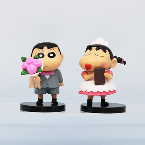 Adorable Muñeco 3D de Shin <span class=keywords><strong>Chan</strong></span> de Dibujos Animados, Juguetes de PVC, Figuras de Acción, Adorno Personalizado para Automóvil al por Mayor, Conjuntos de Figuras de Acción, Regalos para Niños - Product Image 5