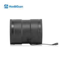 Ventilateur de gaine en ligne Hon&Guan de 6 pouces avec contrôleur de vitesse, moteur 24V DC, faible bruit, pour système de refroidissement d'air de serre de culture et système HVAC