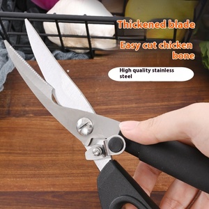 Stainless Steel Chicken <strong>Bone</strong> <strong>Scissors</strong> Multi-Functional Kitchen <strong>Shears</strong> with Safety Lock Buckle Sharp Labor-Saving Food <strong>Scissors</strong> - Product Image 2