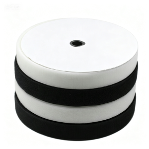 Factory Direct Non-adhesive <b>Sew</b> on Hook and Loop Tape Printed Reusable Nylon Black White Plain Fastener for <b>Bags</b> in Stock - Product Image 2
