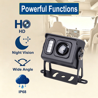 Cámara Externa Compacta AHD 1080P para Auto, Vista Amplia de 110°, Visión Nocturna Infrarroja, Carcasa Metálica IP68 para Camiones y Furgonetas Universales, OEM/ODM